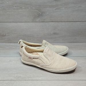 Taos Women Dandy Beige Slip-On Shoes Sneakers Sz 7